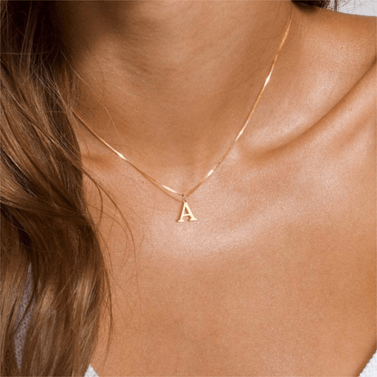 14K Gold Initial Necklace for Women, Dainty Personalized Jewelry Perfect for Layering or Daily Wear 