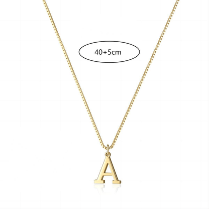 Minimalist 14K Gold Plated Initial A Necklace, Elegant Personalized Jewelry Gift for Her 